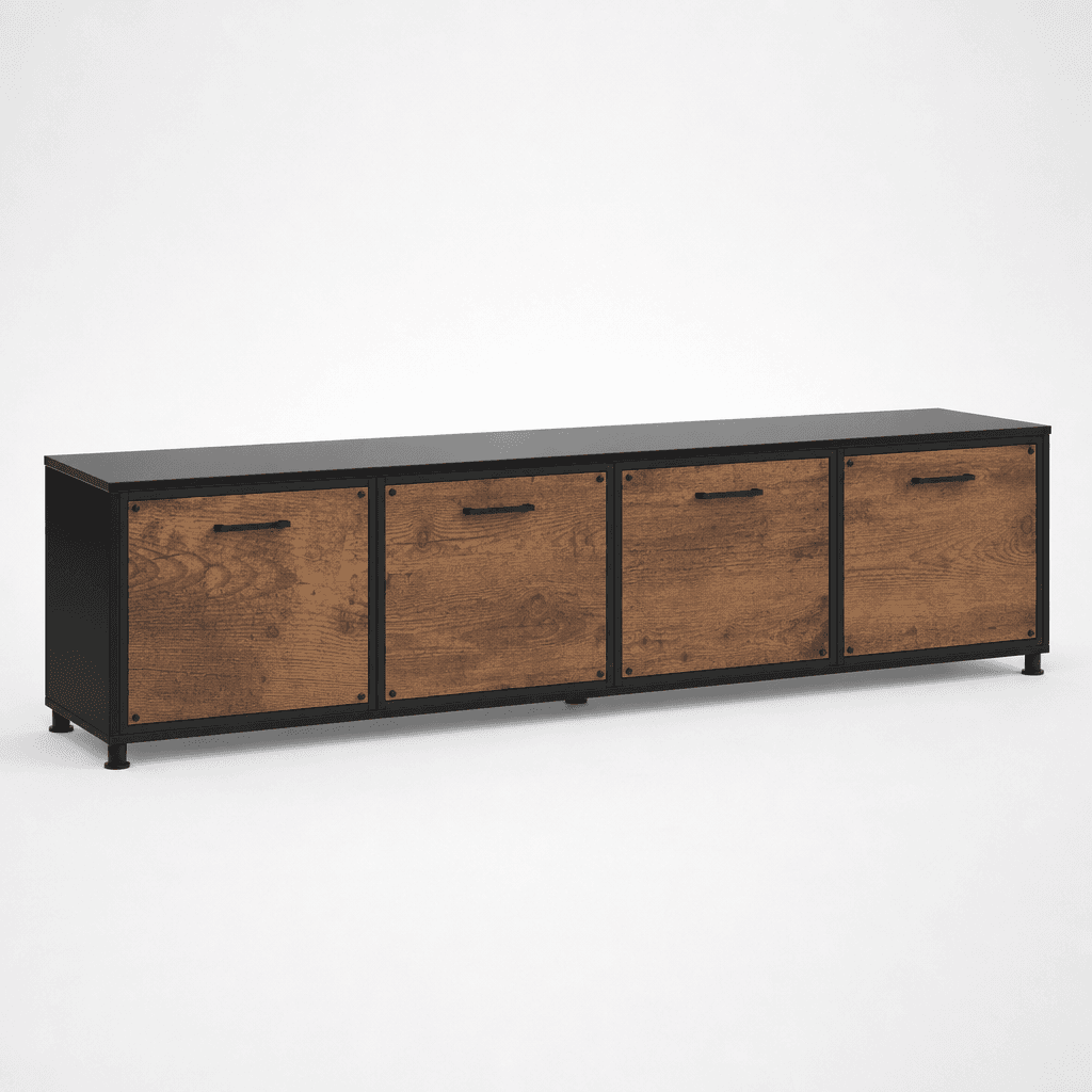 Meuble TV 4 portes Atelier